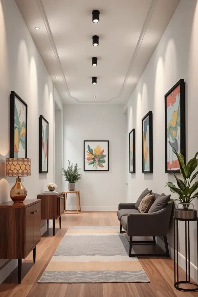 1. Where to Hang Artwork in a Narrow Hallway