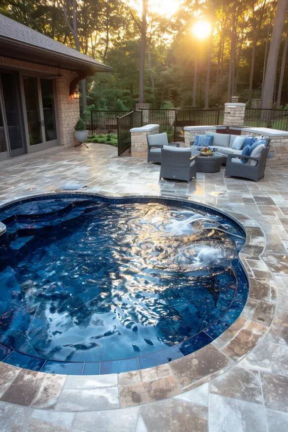 Cozy Plunge Pool Set In A Quiet Garden