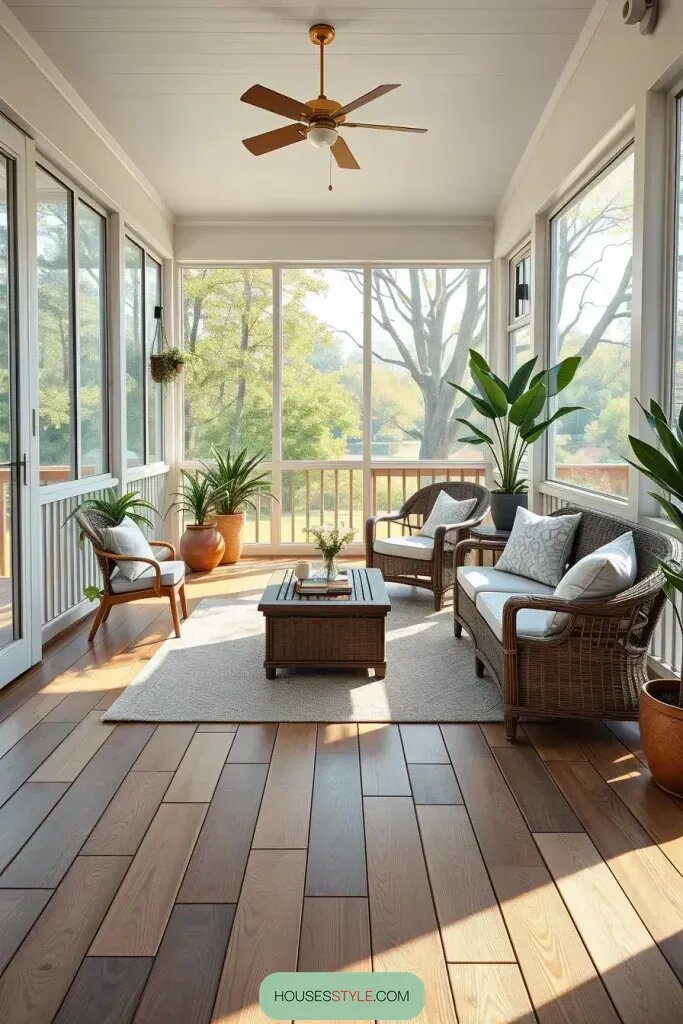 3 Popular Options for Your Screened Porch Floor - photo 2