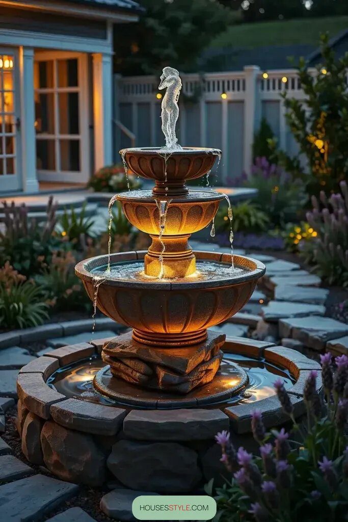 Ambient Lighting for Plain Fountains