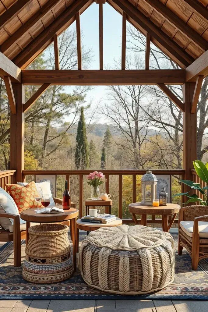 Small Side Tables for a Functional Gazebo