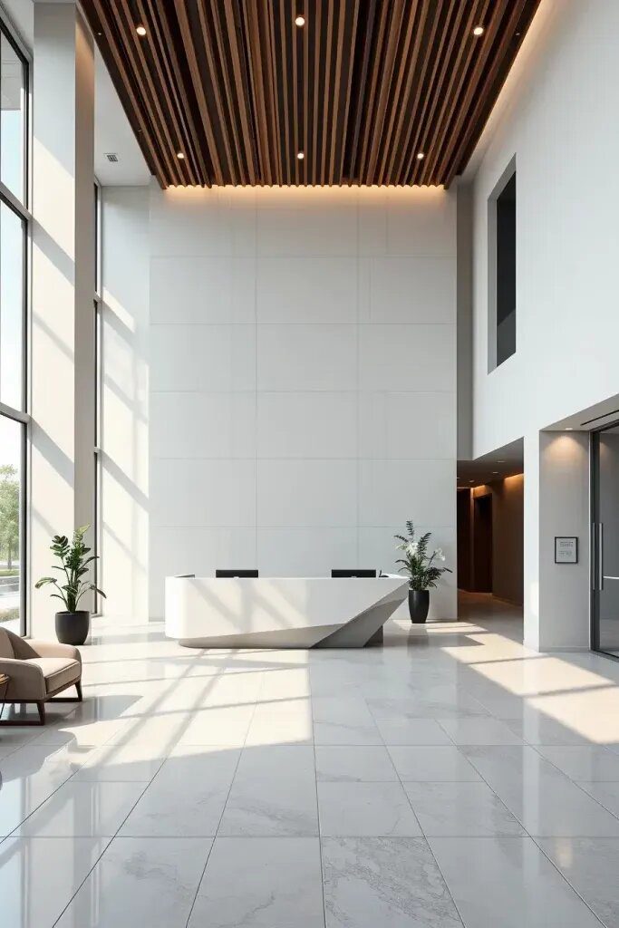 Designing an Elegant Minimalist Reception Desk