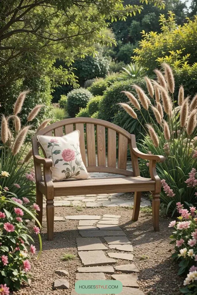 Arched Back Benches for Outdoor Charm
