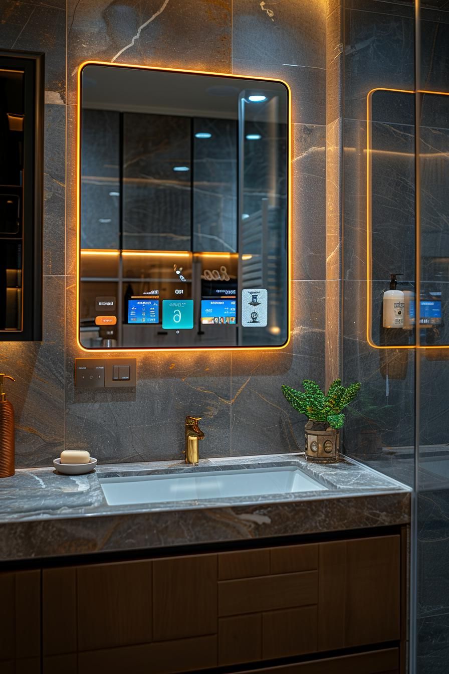 4. Smart Mirrors for the Bathroom
