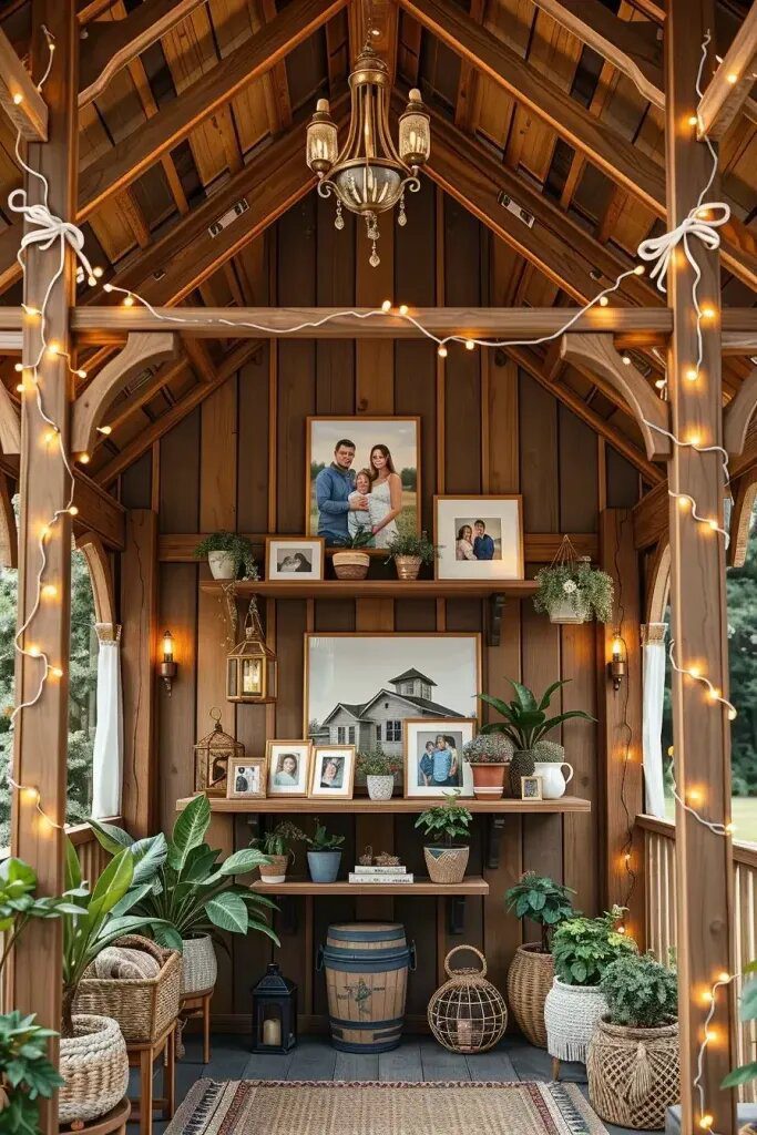 Family Photos for a Personal Gazebo Touch