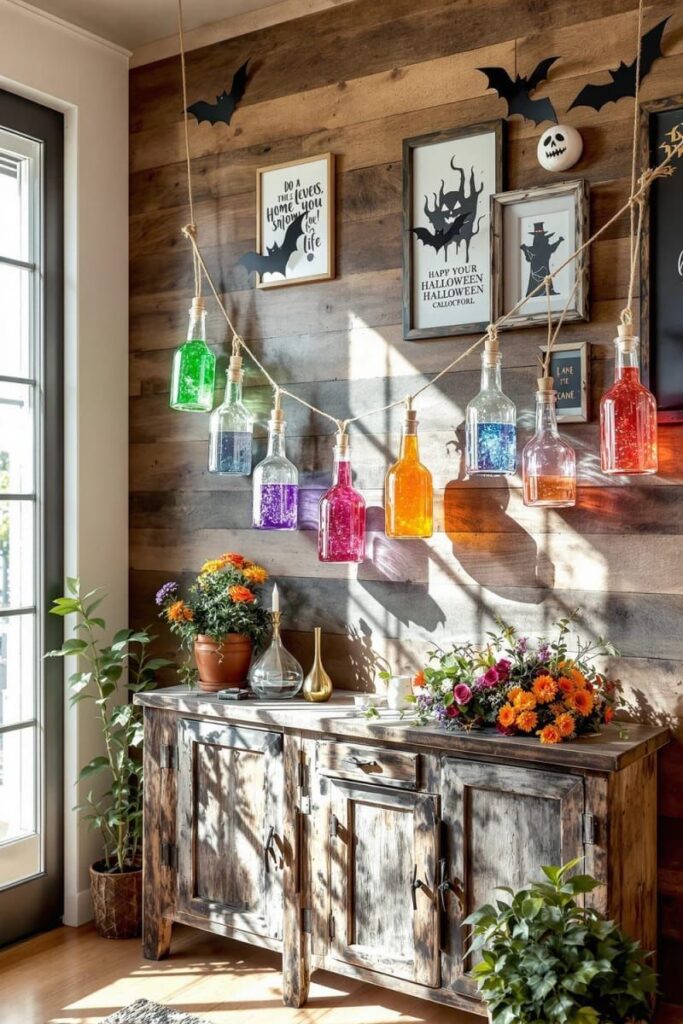 11. Glittery Potion Bottle Garlands in Color - photo 2