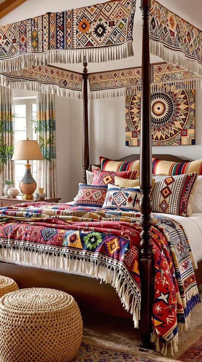 7. Add Bold Aztec-Inspired Textile Prints - photo 3