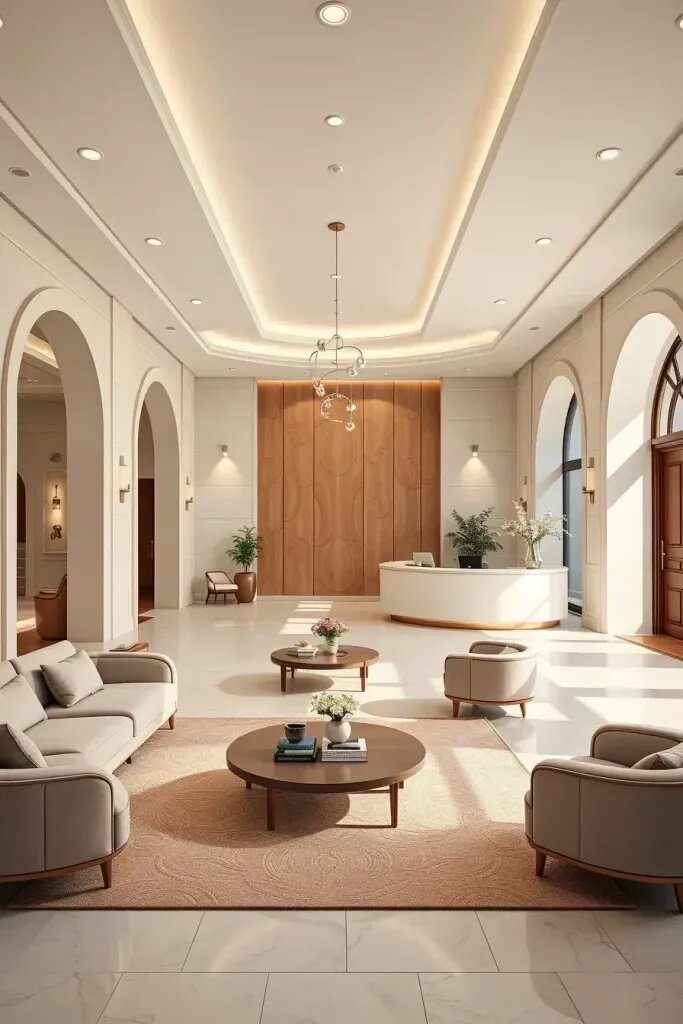 Why Curved Lines Work in Modern Minimalist Lobbies - photo 3