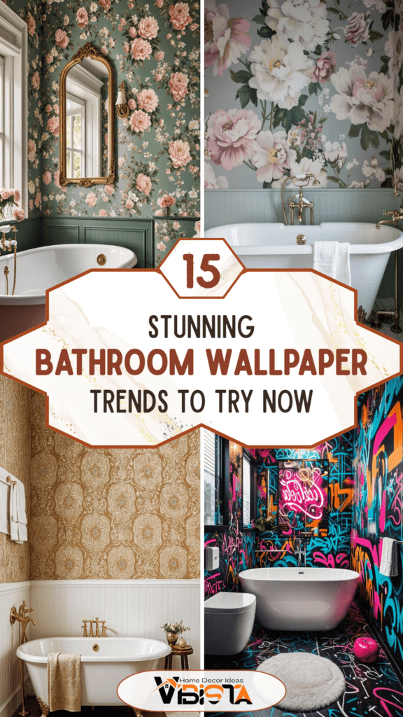 15 Stunning Bathroom Wallpaper Trends to Try Now