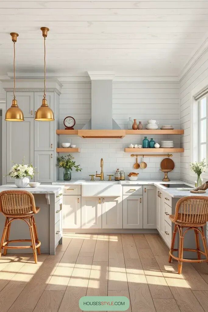 Misty Gray Cabinets for a Beach House Kitchen - photo 2