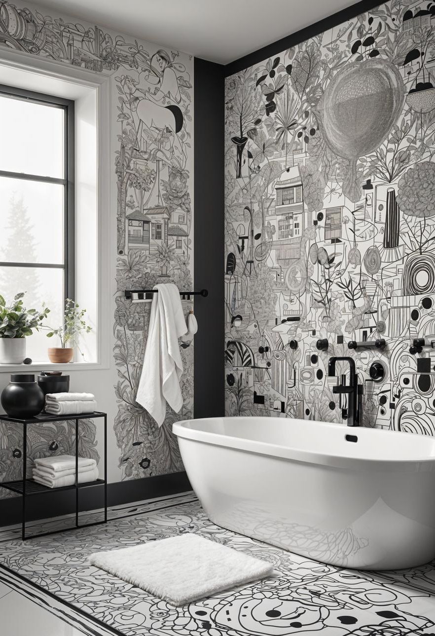 19. Doodle Art Wall Ideas - photo 2