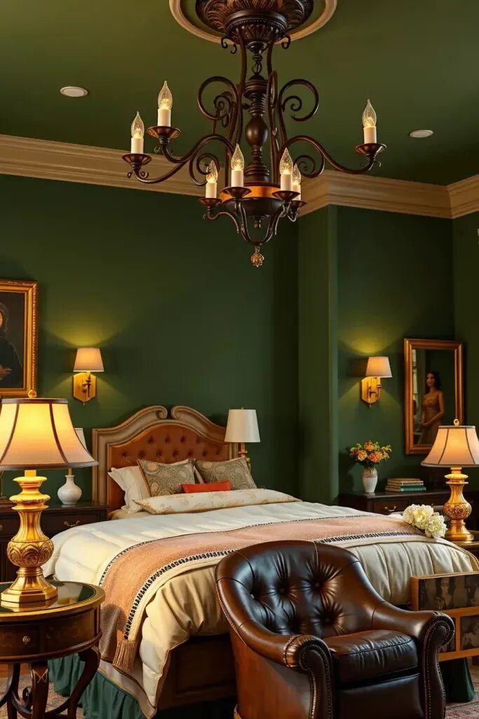 Wrought Iron and Brass Lighting for an Elegant Bedroom - photo 2