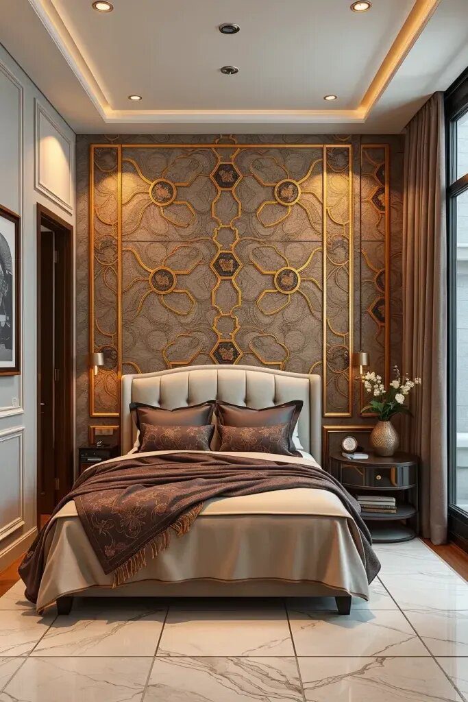 Accent Walls Using Bold Textures and Materials