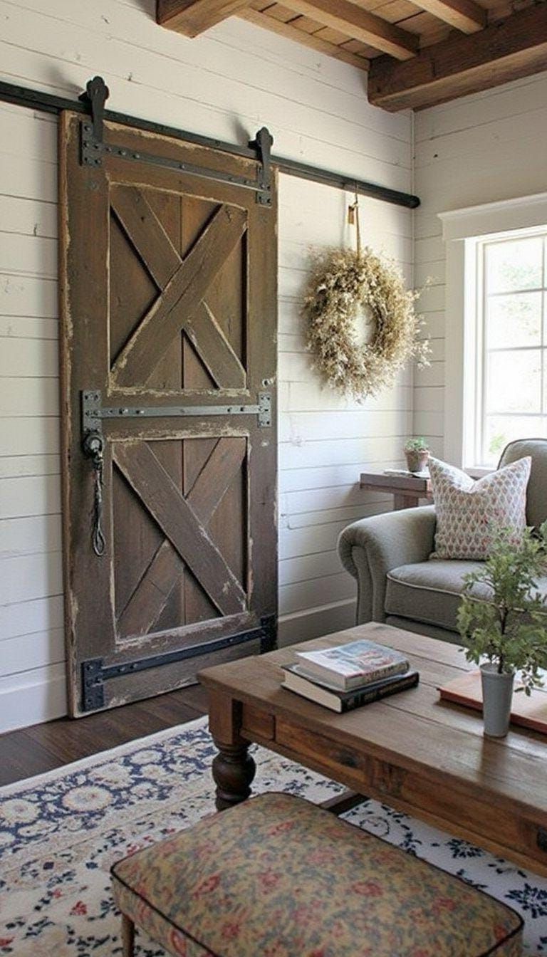 16. Sliding Barn Door Accent