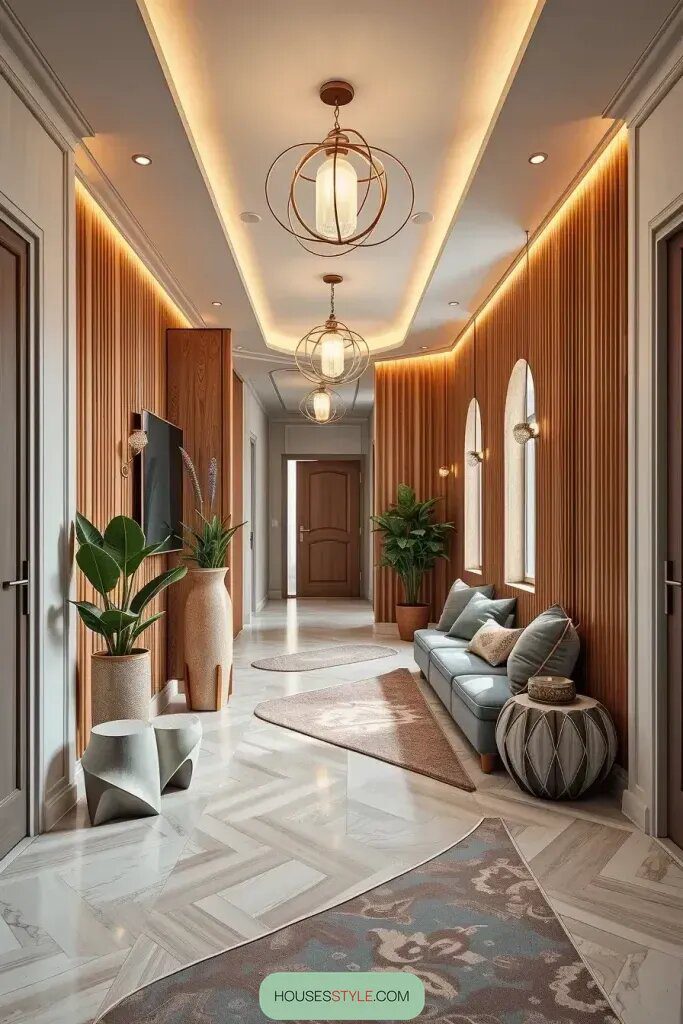 Hallways With Curious Nooks and Angled Insets - photo 2