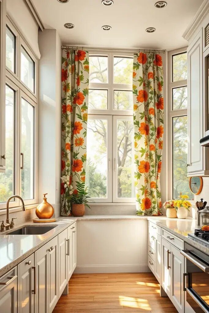 Retro Patterned Curtains for a Throwback Look