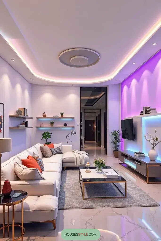 Light Shifting Technology in Living Room Design