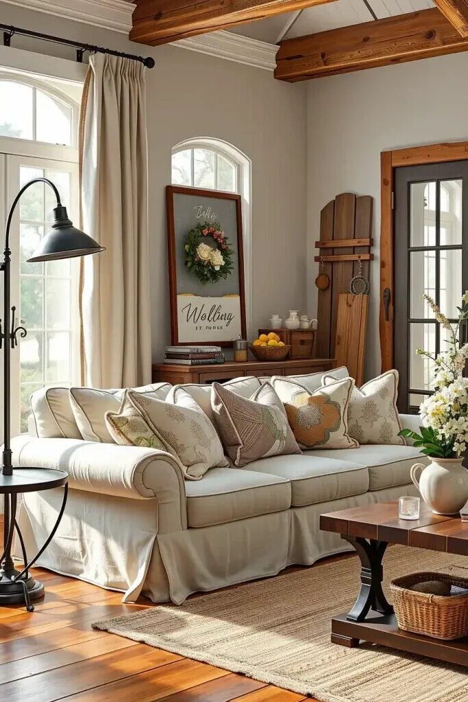 40. Pick A Slipcovered Sofa For Comfort