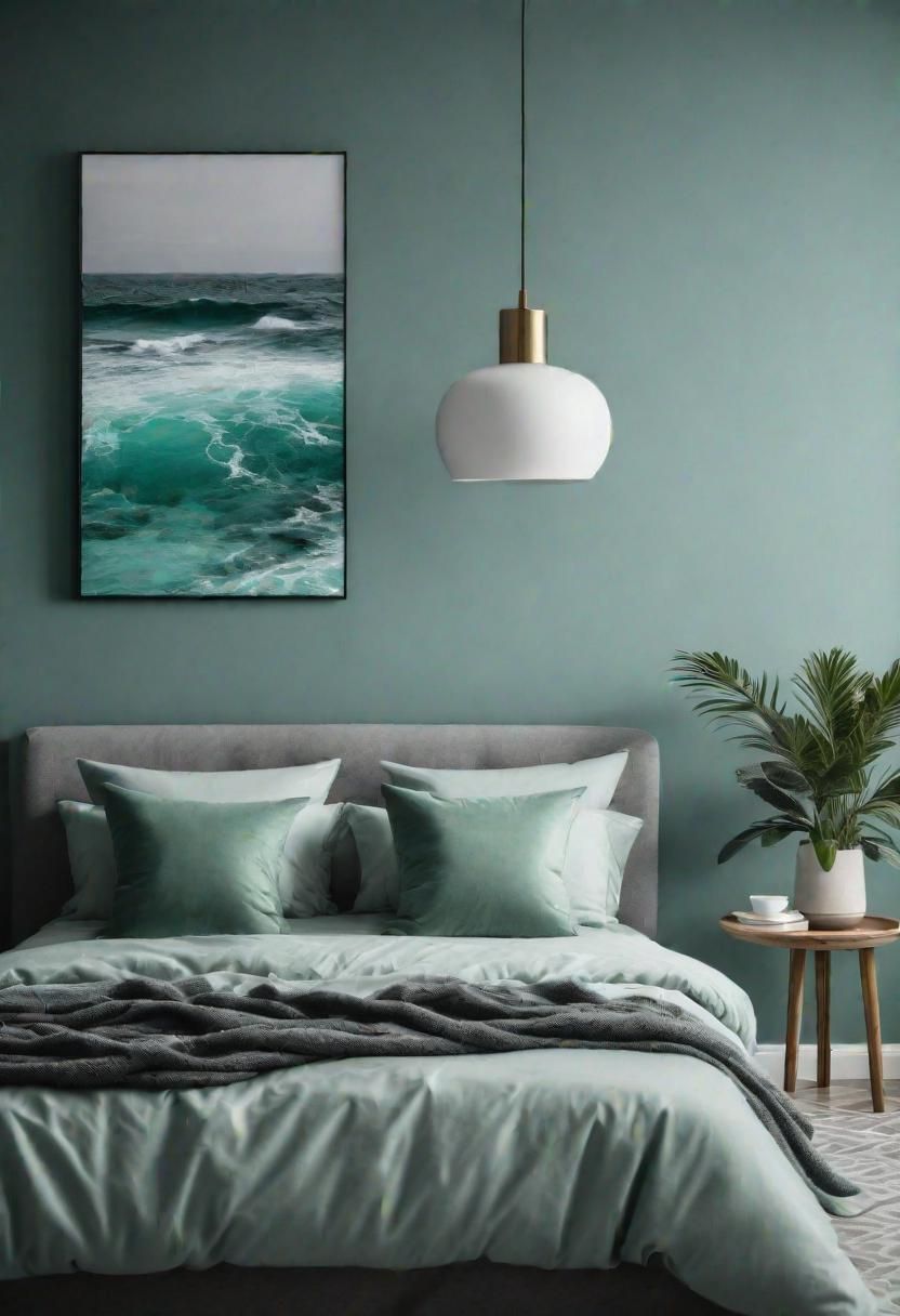 15. Coastal-Style Grey Bedroom Decor