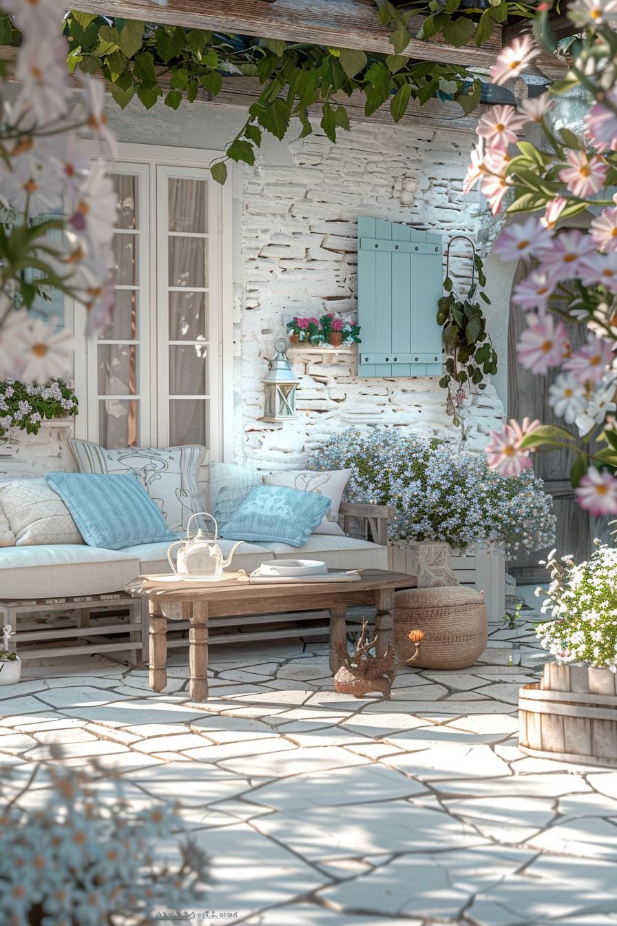 19. Pastel Concrete Patio Ideas - photo 4
