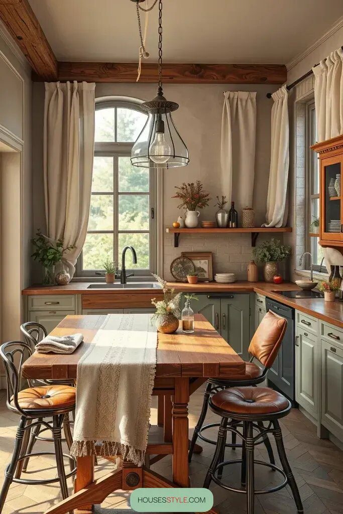Using Leather and Linen to Add Kitchen Style - photo 2