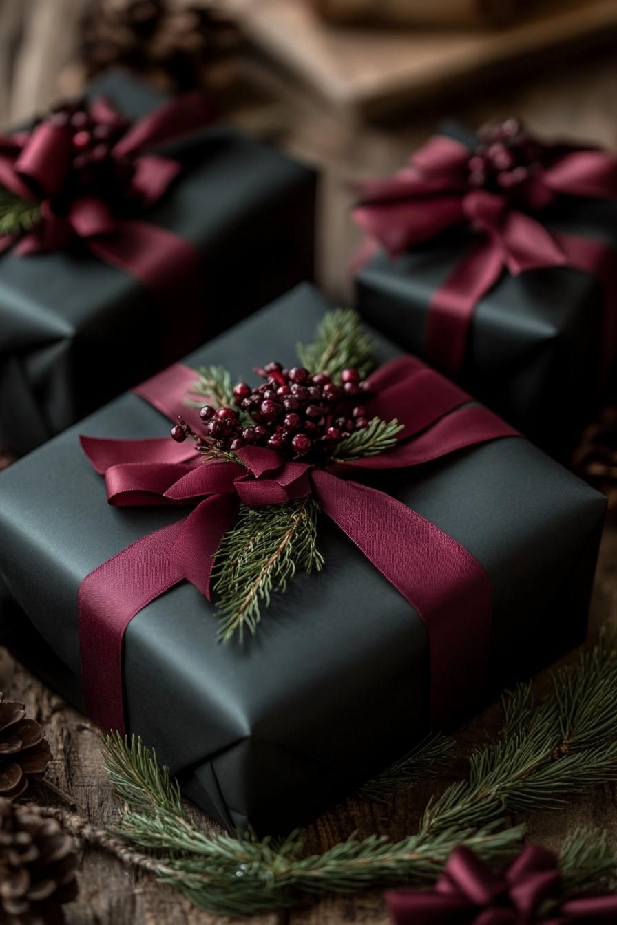12. Monochrome Christmas Gift Wrapping - photo 2