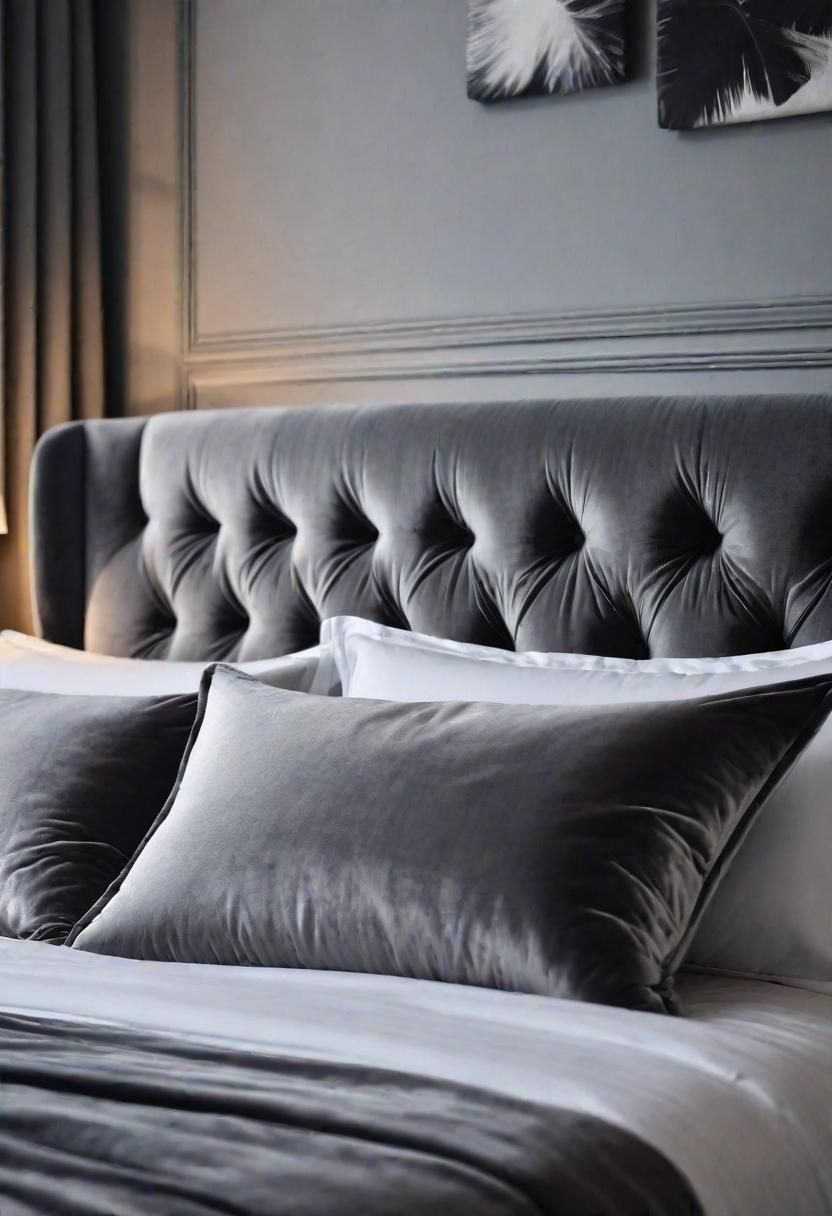 2. Elegant Grey Bedroom Styling