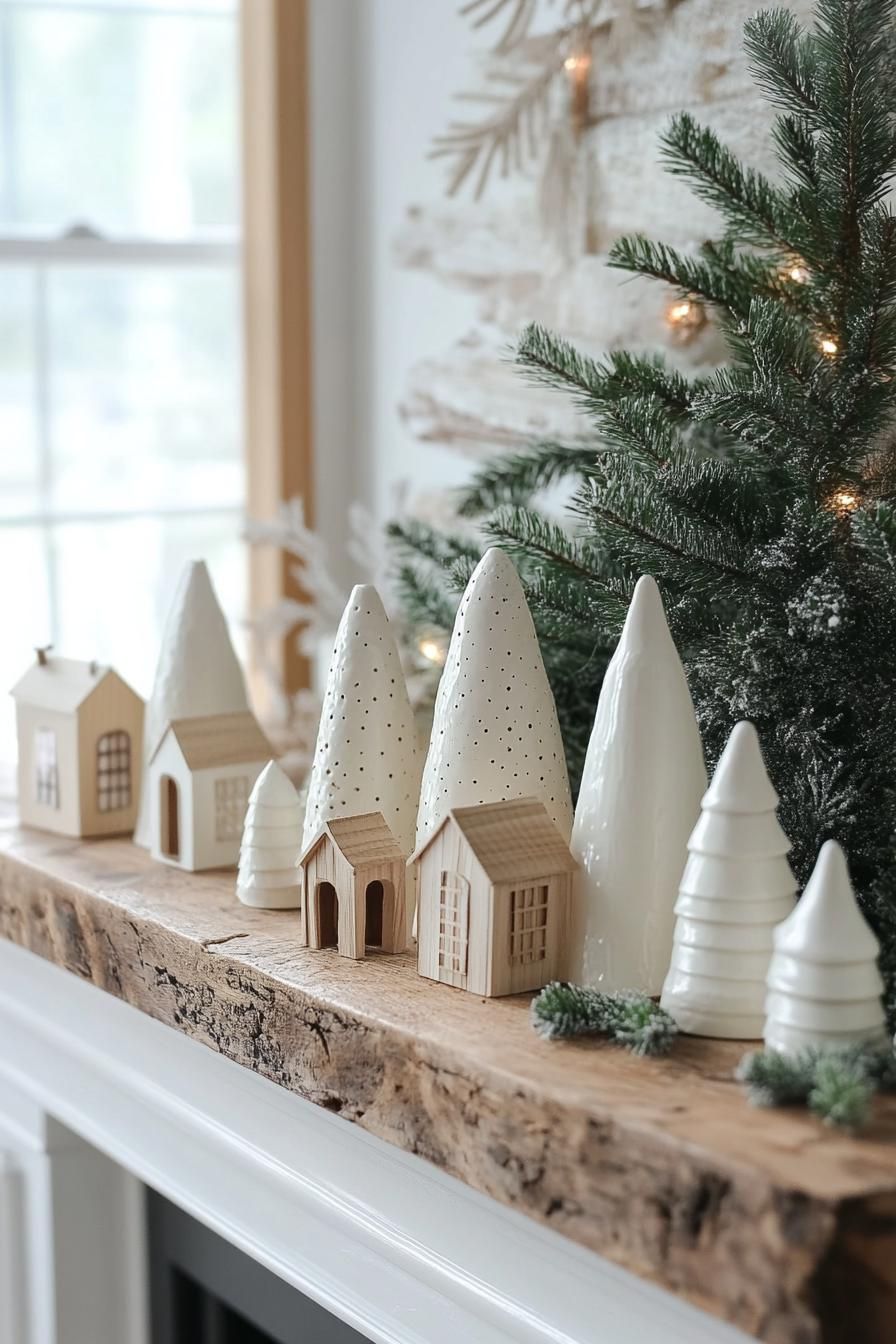 11. Winter Wonderland Mantle Styling Ideas - photo 2