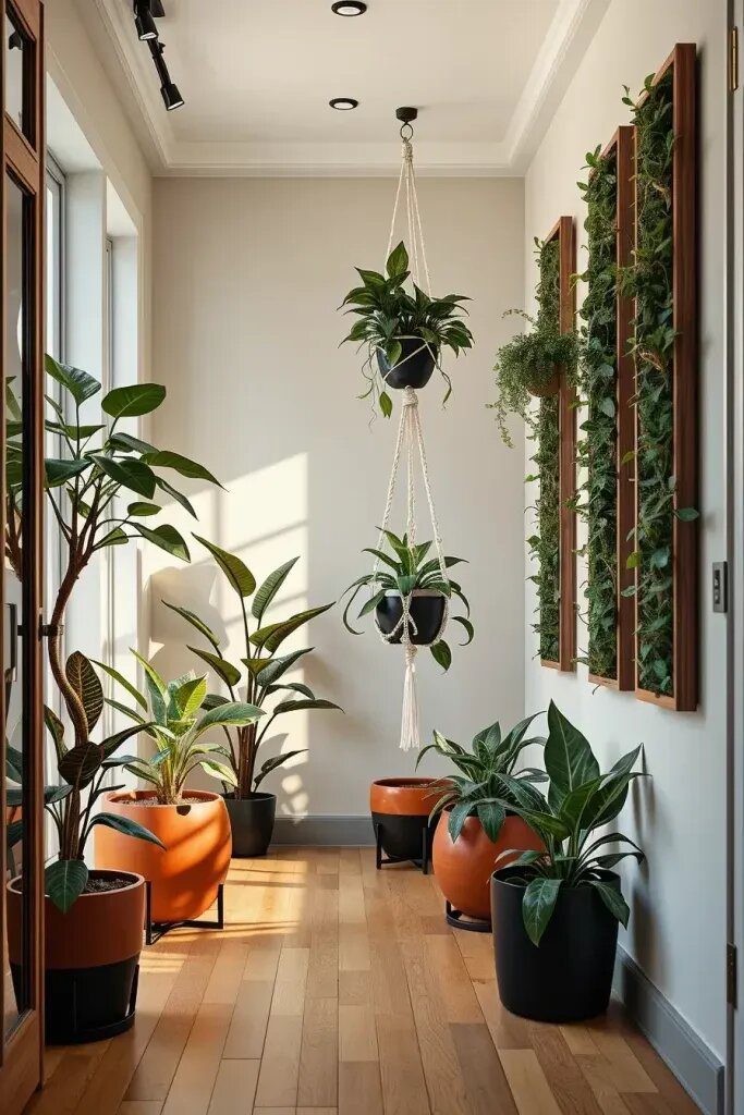 Creative Ways to Display Plants in Hallways