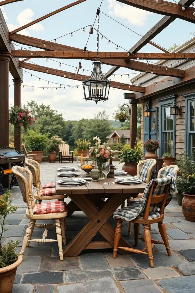 Vintage Farmhouse Charm For Outdoor Dining - photo 2