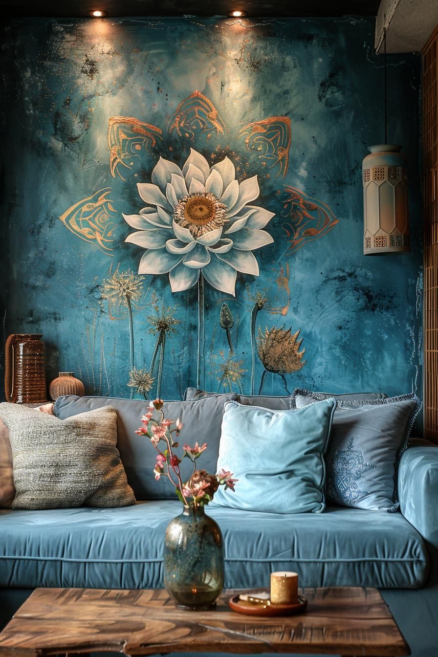 22. Mandala Mural for Boho Bedroom - photo 3