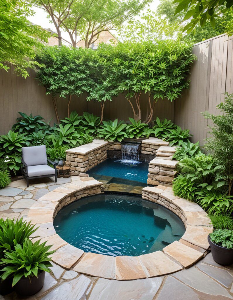 Cozy Plunge Pool Ideas for Small Backyards