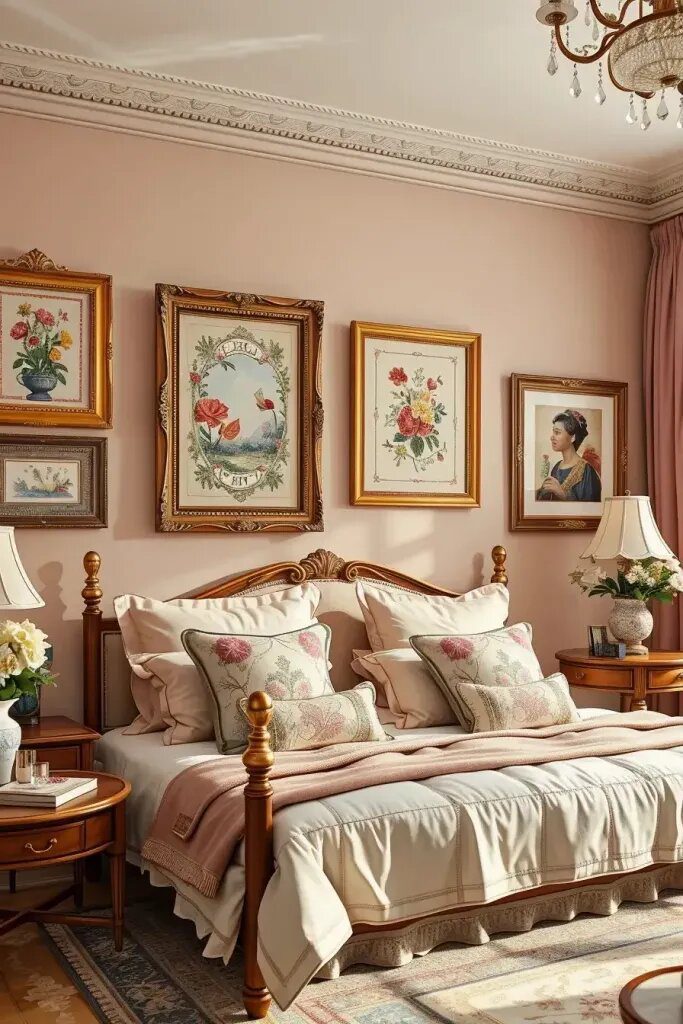 Stitched Wall Art for a Vintage Bedroom - photo 2