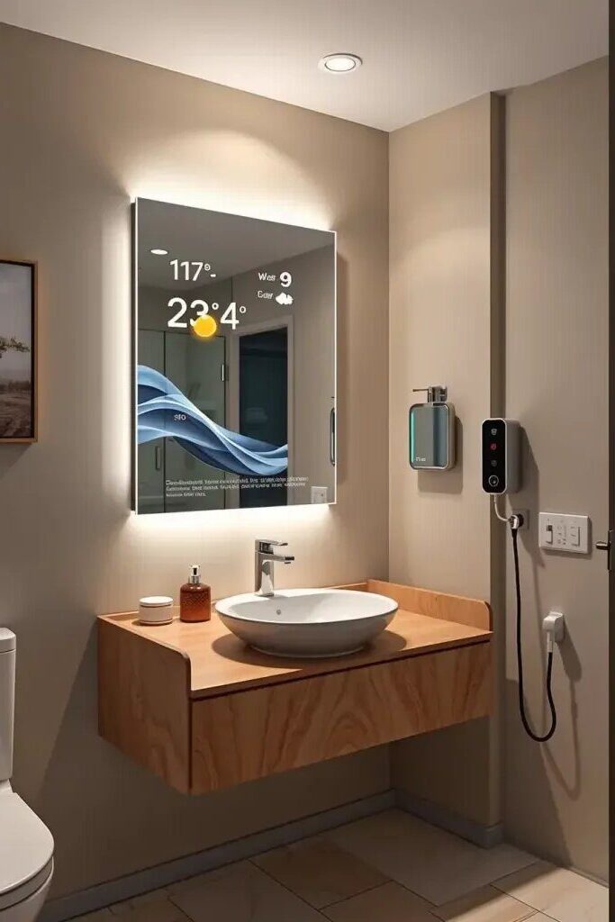 Smart Mirrors With Built-In Screens and Lighting - photo 2