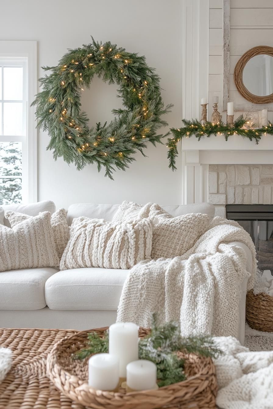 10. Wreath Ideas for the Living Room
