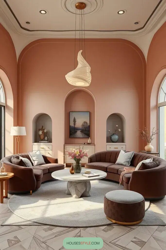 The Enchanting Appeal of Curved Walls and Furniture Designs - photo 2