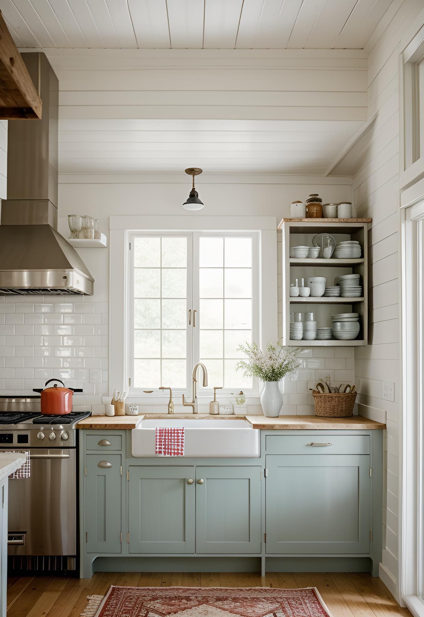 44. Country Chic Kitchen Charm