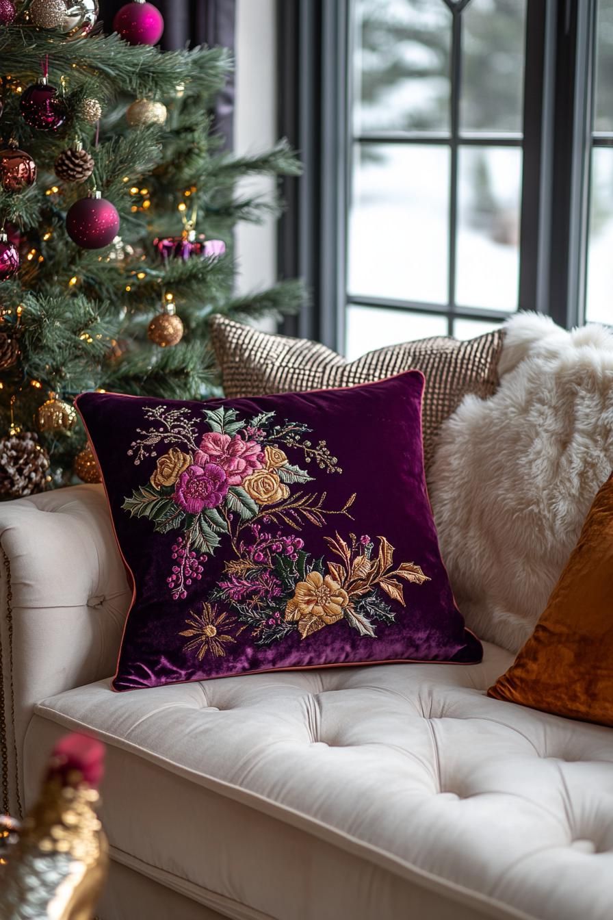 13. Monogrammed Velvet Pillow Ideas - photo 2