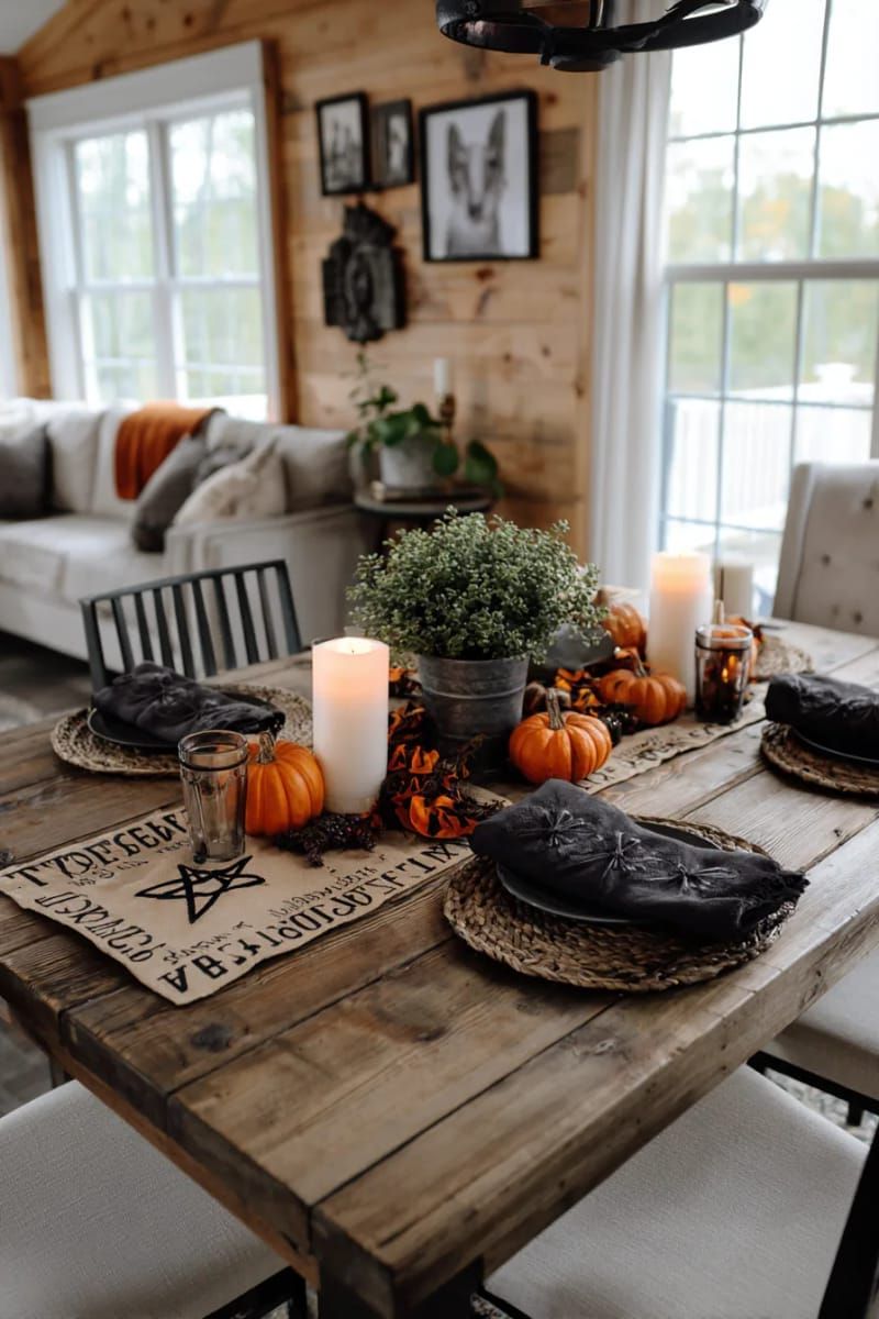 7. Cardboard Ouija Board Table Centerpiece - photo 2