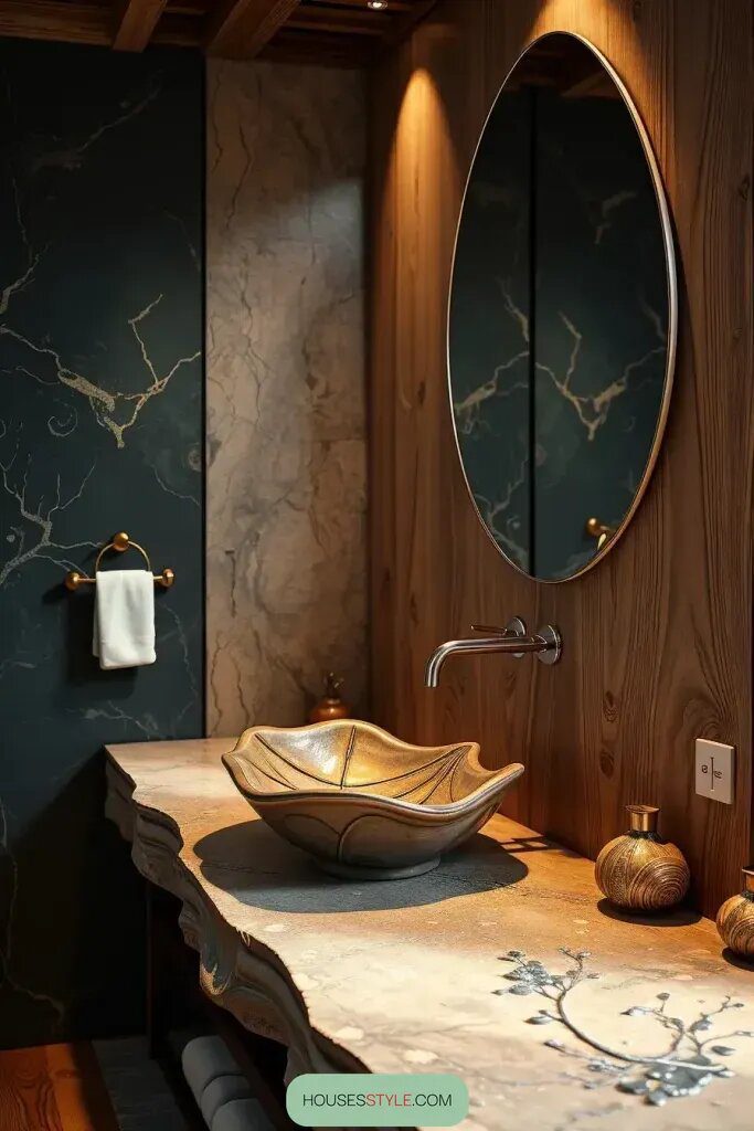 Sculptural Sinks Made from Natural Materials