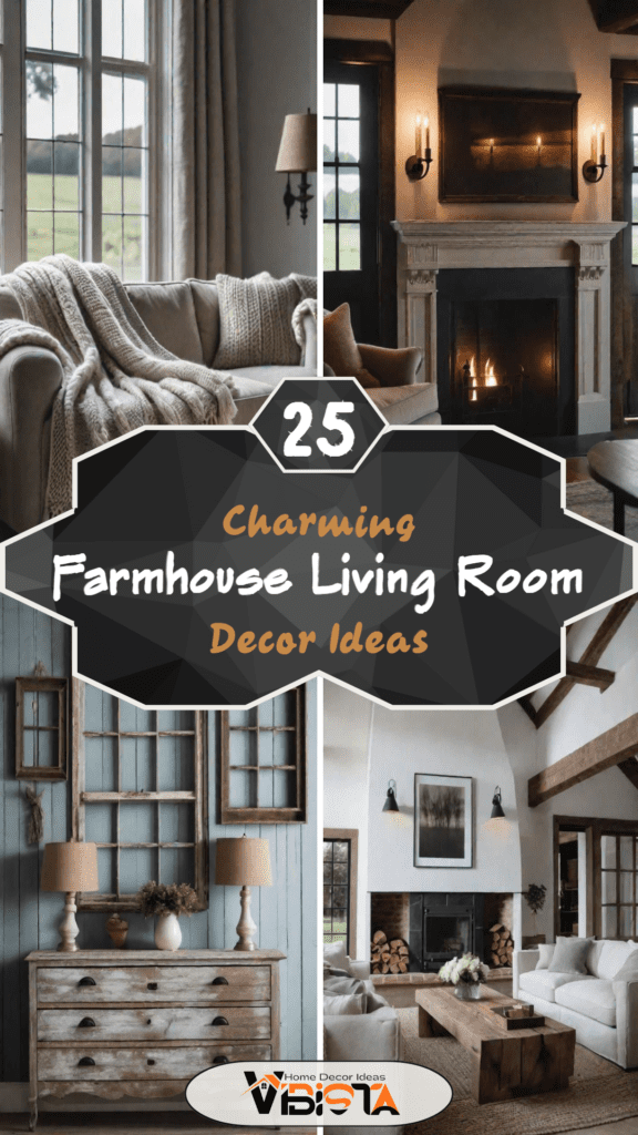 25 Charming Farmhouse Living Room Ideas For 2025
