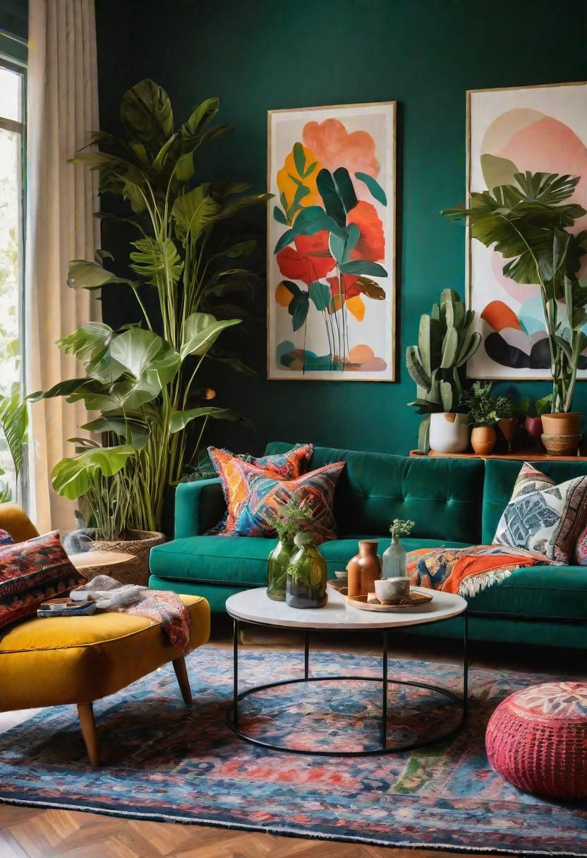 2. Boho-Chic Living Room Inspiration Ideas