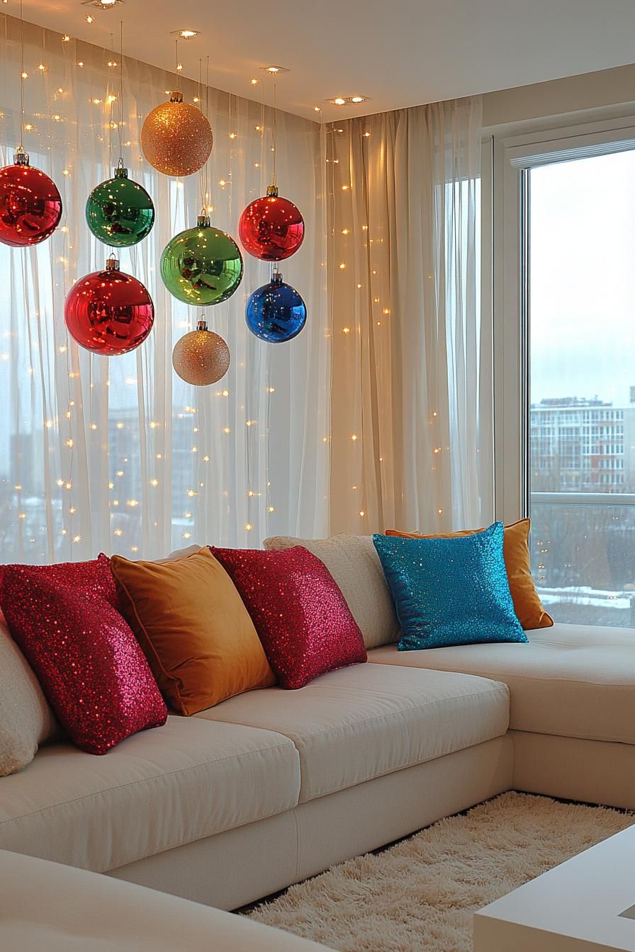 20. Ornament Clusters on Curtain Rods - photo 2