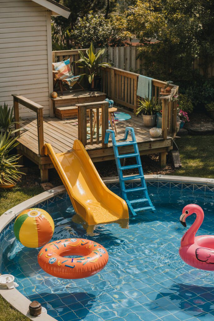 3. Above Ground Pool With a Fun Slide - photo 2
