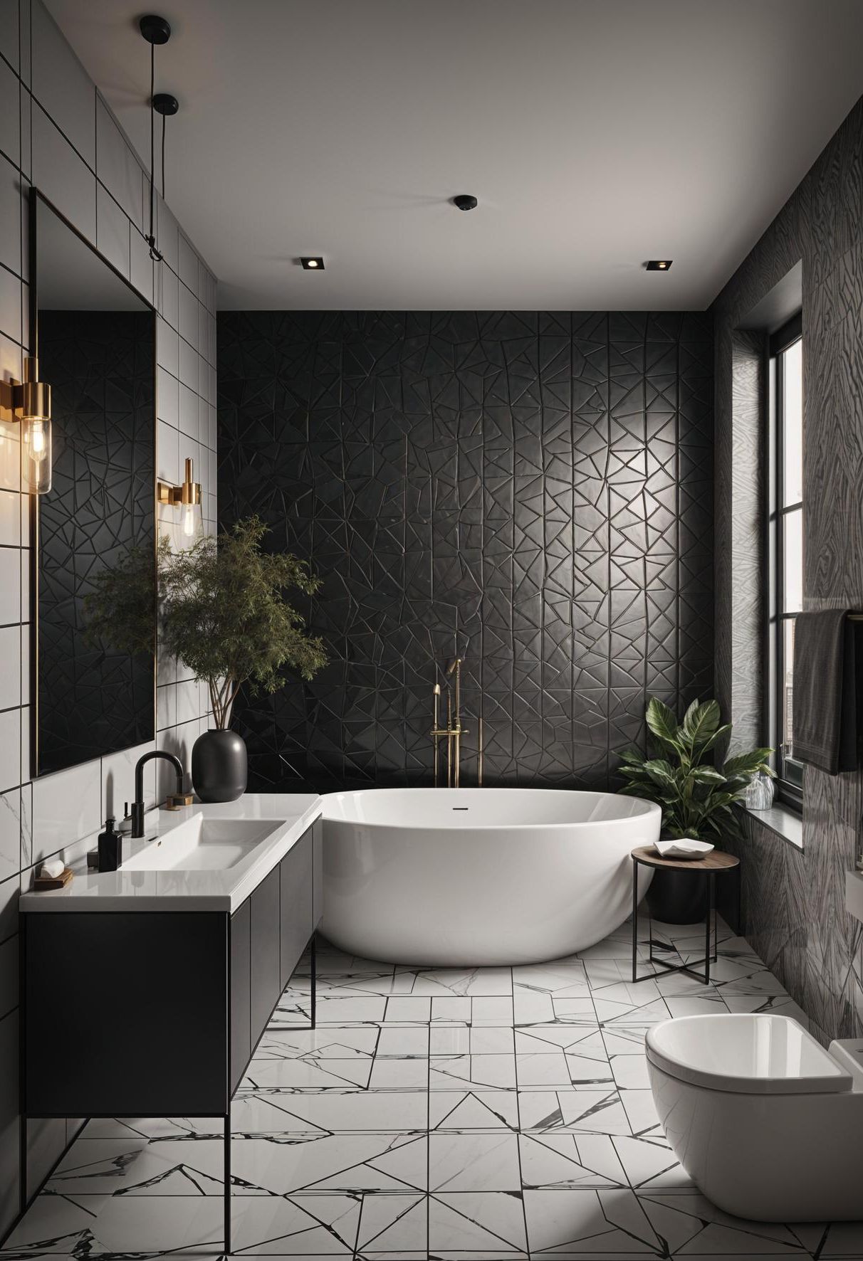 1. Sleek Monochrome Wallpaper Ideas