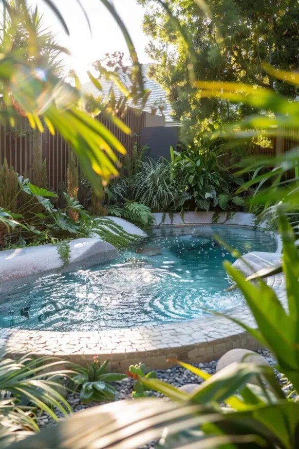 Private Garden Retreat With Crystal-Clear Water