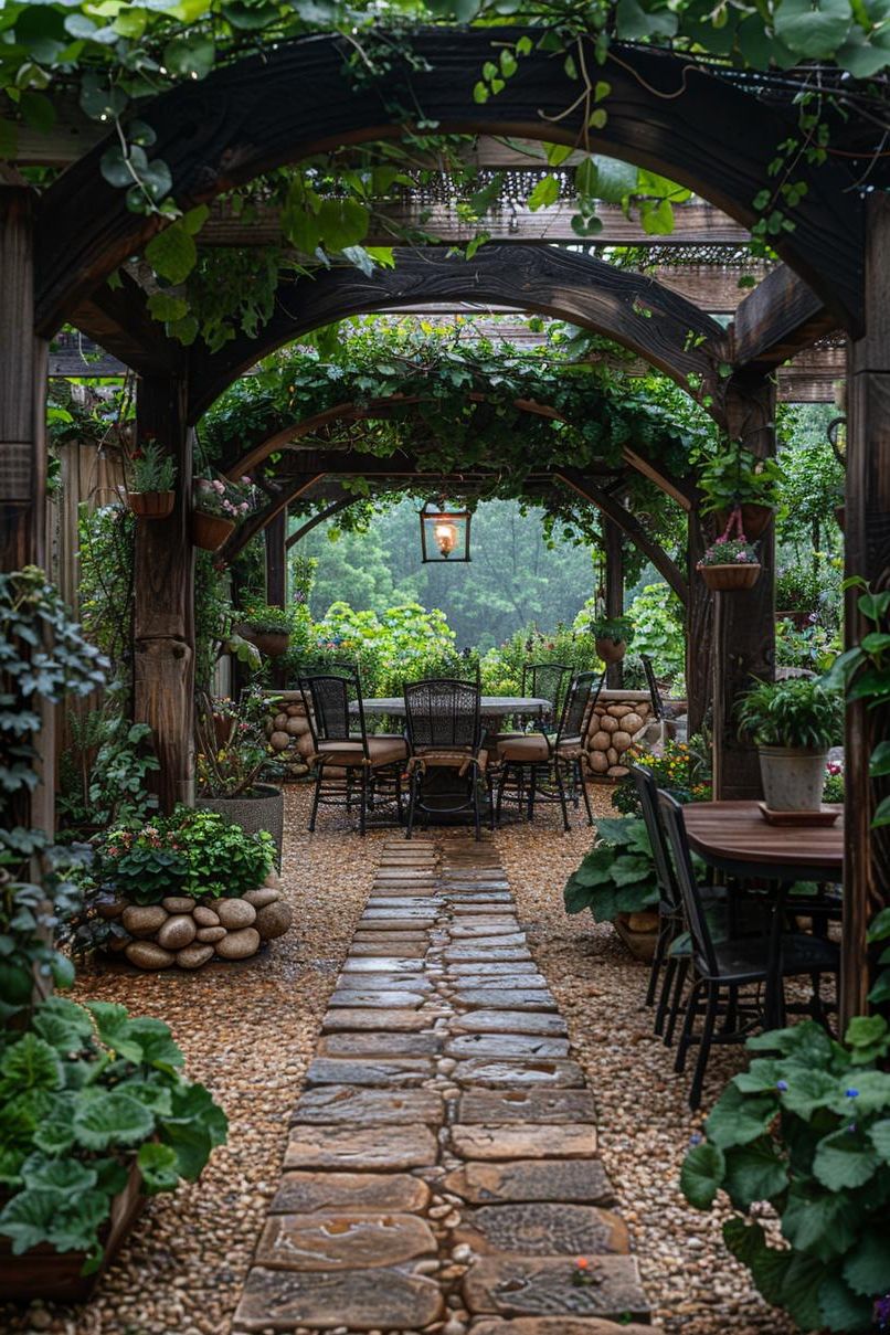 4. Hidden Garden Escape With Elegant Decor