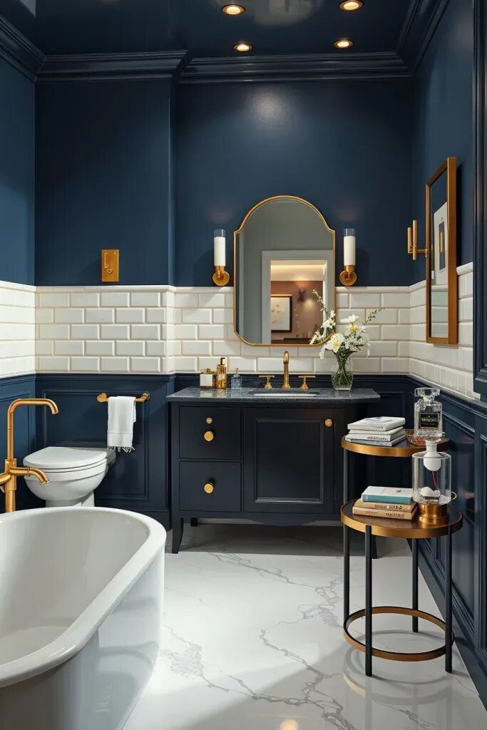 Building a Unique Mood in a Ralph Lauren Bathroom