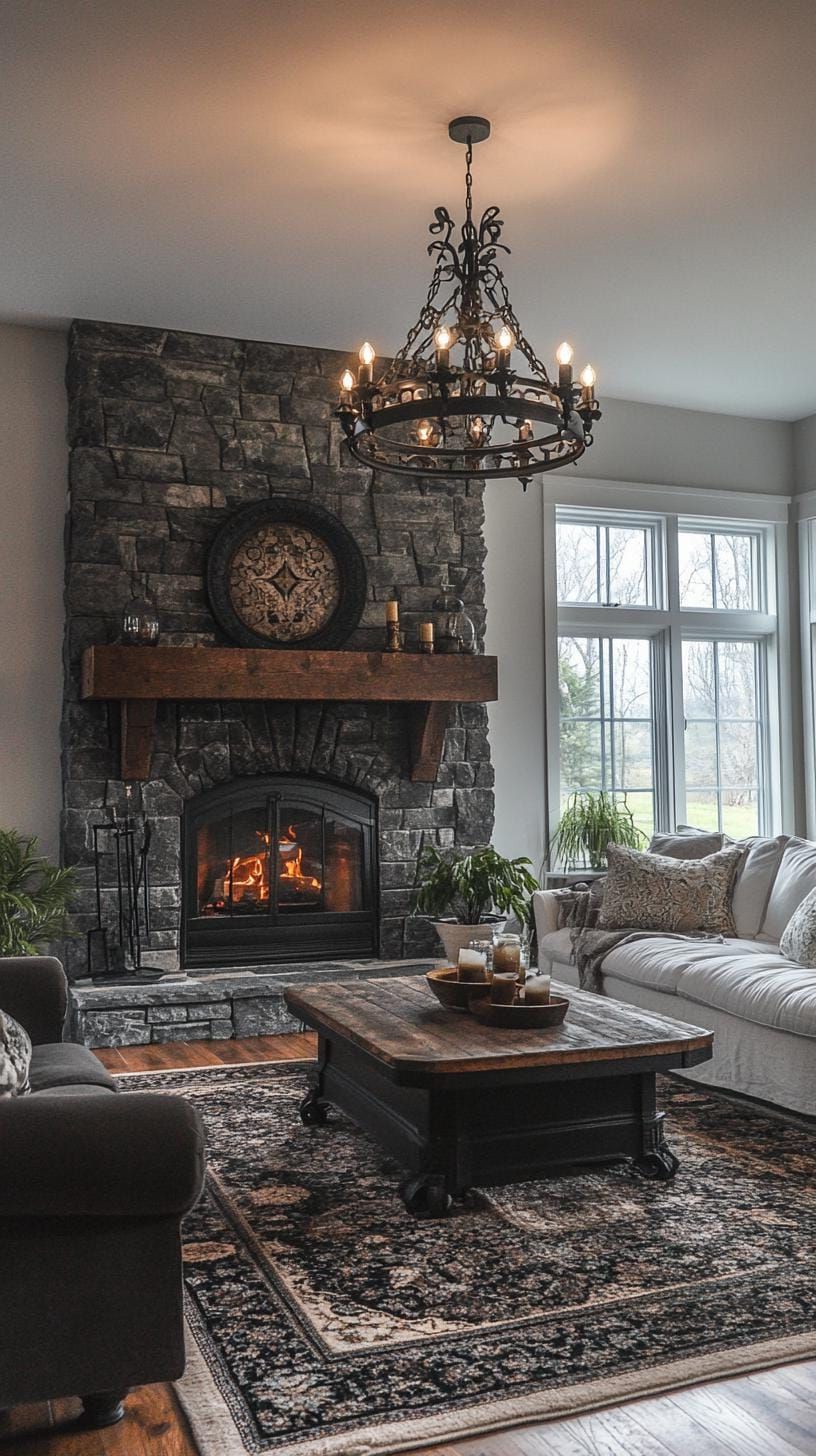5. Rustic Fireplace Decor Ideas
