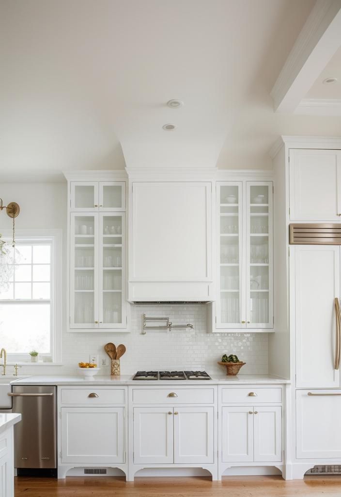 17. Playful Whimsical White Kitchen